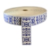 Allmogeband 015 40mm blå vit