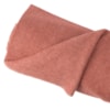 Yllefilt av återvunnen ull 200x135cm mönstrad naturvit/krappröd