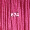 Ullgarn Appleton crewel 2-trådigt 25m 674 Bubble gum pink