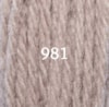Ullgarn Appleton crewel 2-trådigt 25m 981 Putty groundings