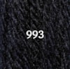Ullgarn Appleton tapestry 4-trådigt 10m 993 Black